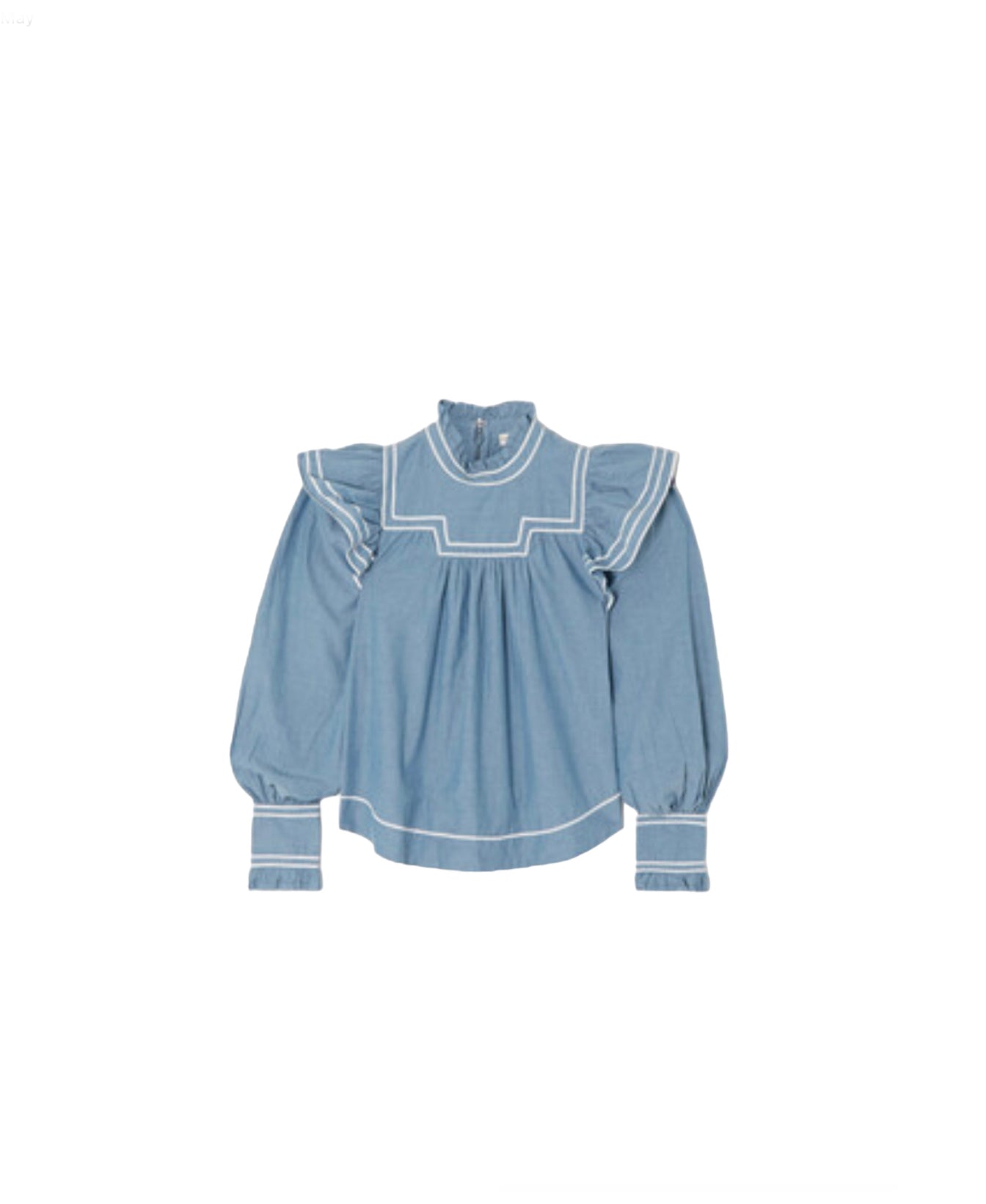 Load image into Gallery viewer, Ulla Johnson Chambray Blouse
