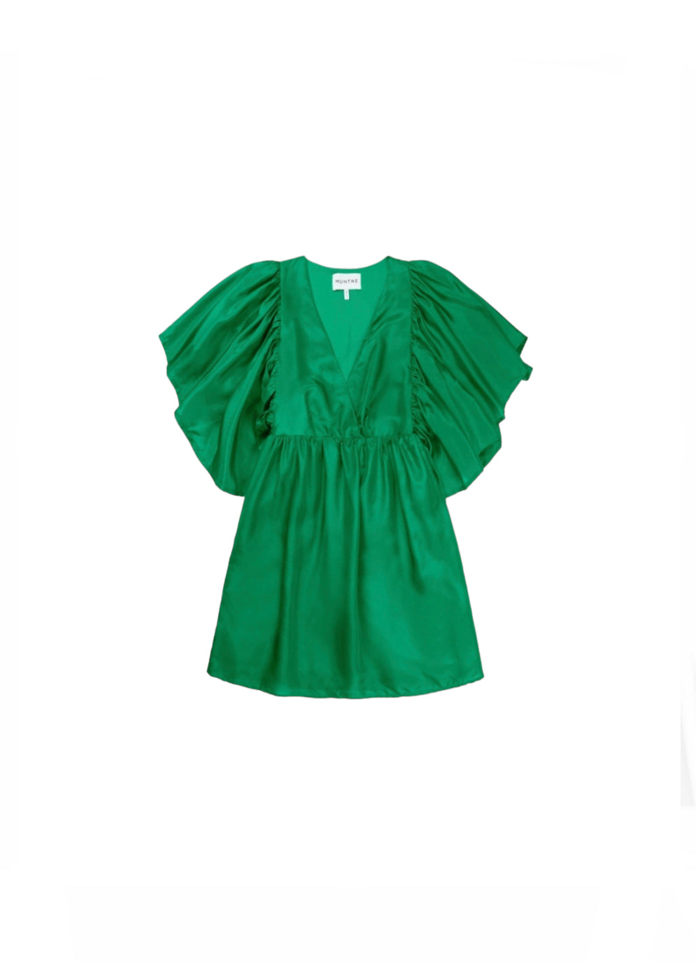 Load image into Gallery viewer, Munthe Emerald Silk Dress - nwt
