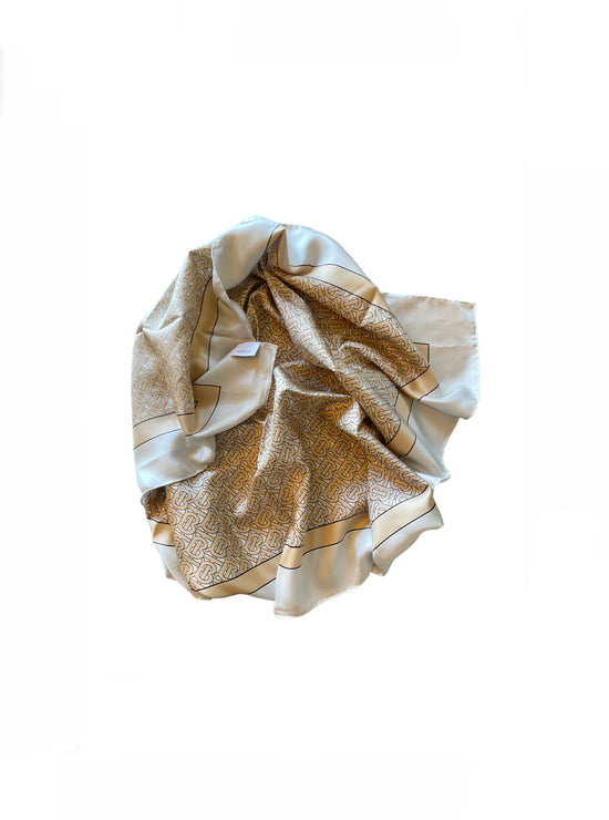 Burberry Silk Monogram Scarf - new