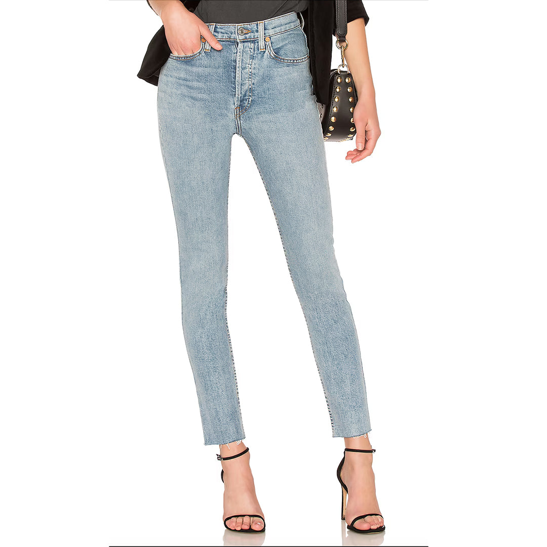 Re/Done Originals High Rise Ankle Crop Jeans