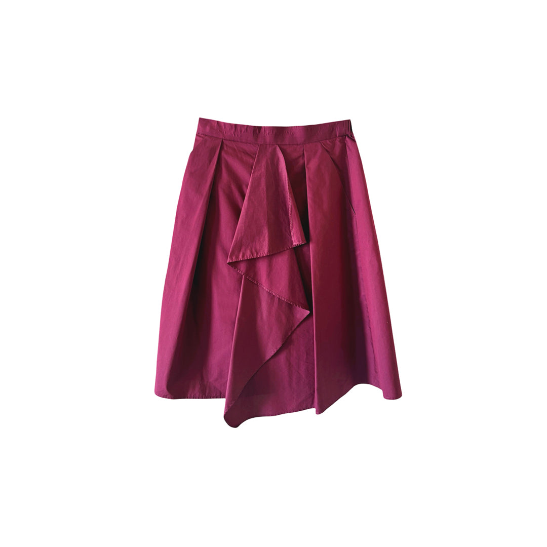 Vintage Lanvin Burgundy Skirt