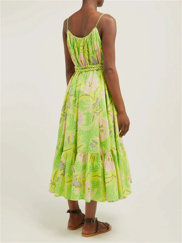 Rhode Botanical Print Cotton Dress