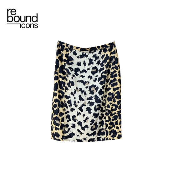 Vintage Thierry Mugler Leopard Print Skirt