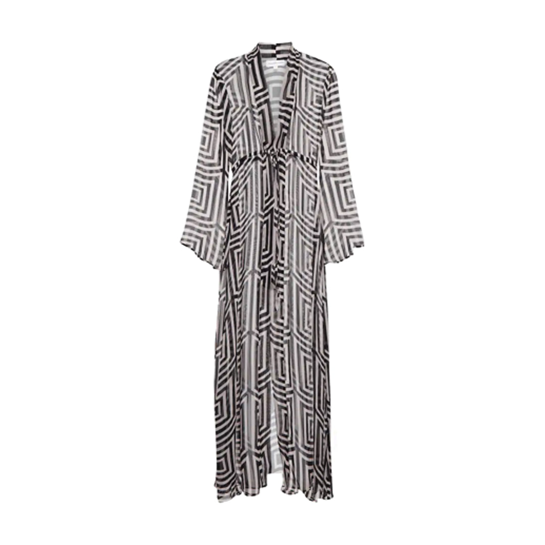 Alexandra Miro  Printed Chiffon Kaftan