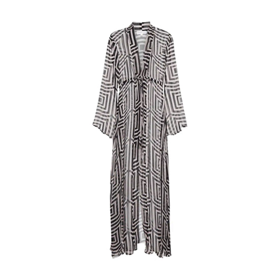 Alexandra Miro  Printed Chiffon Kaftan