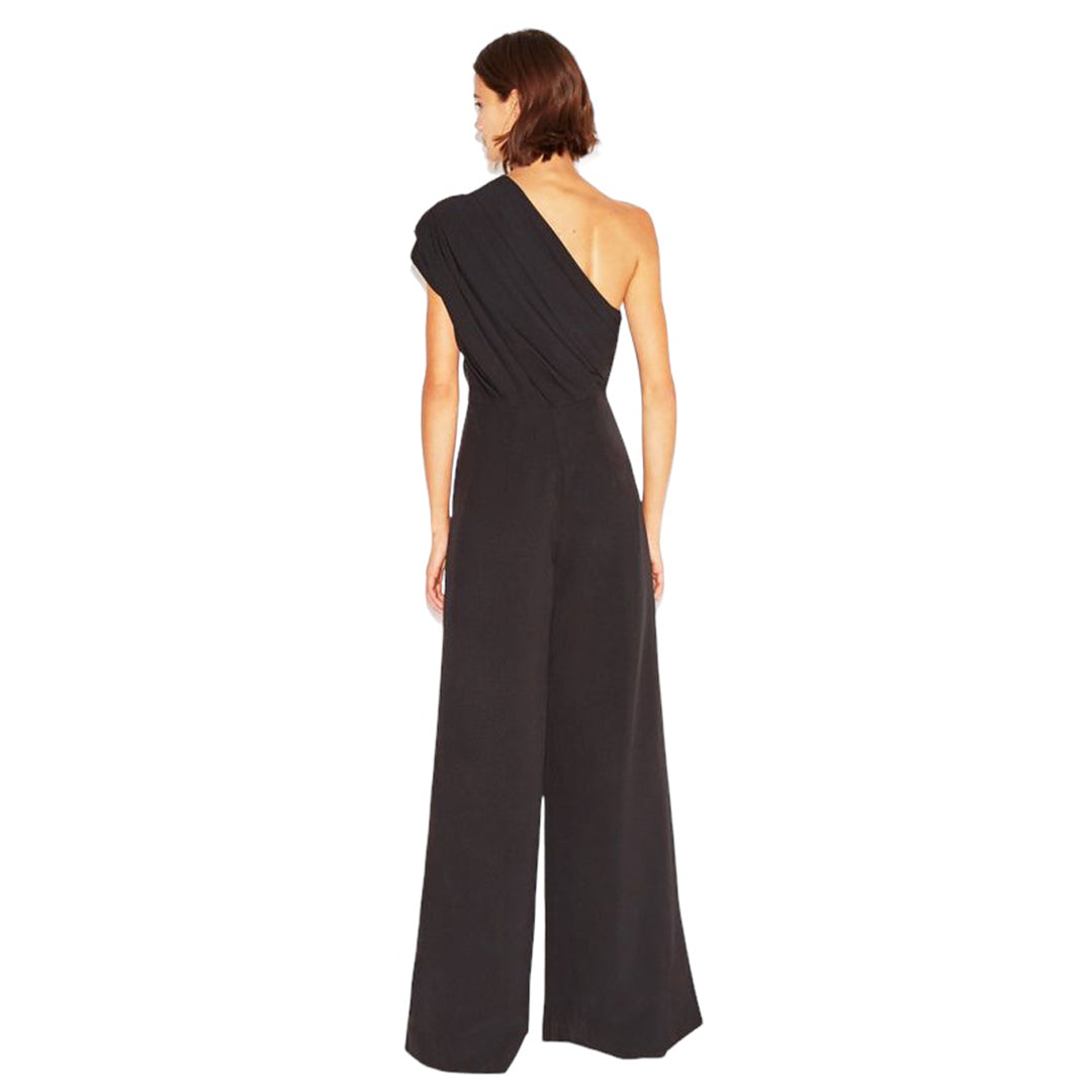 Misha Nonoo Black One Shoulder Jumpsuit