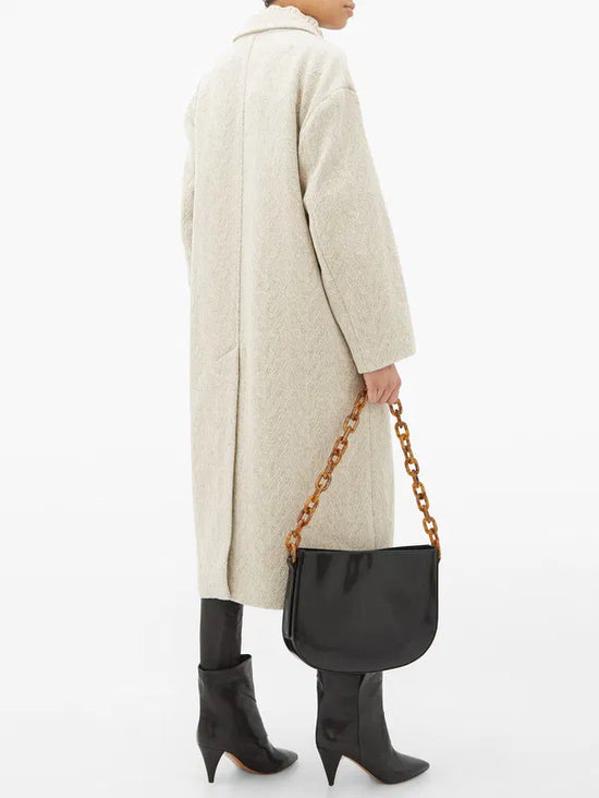 Isabel Marant Etoile Wool-Blend Herringbone Coat