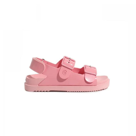 Gucci Pink Double G Rubber Sandals