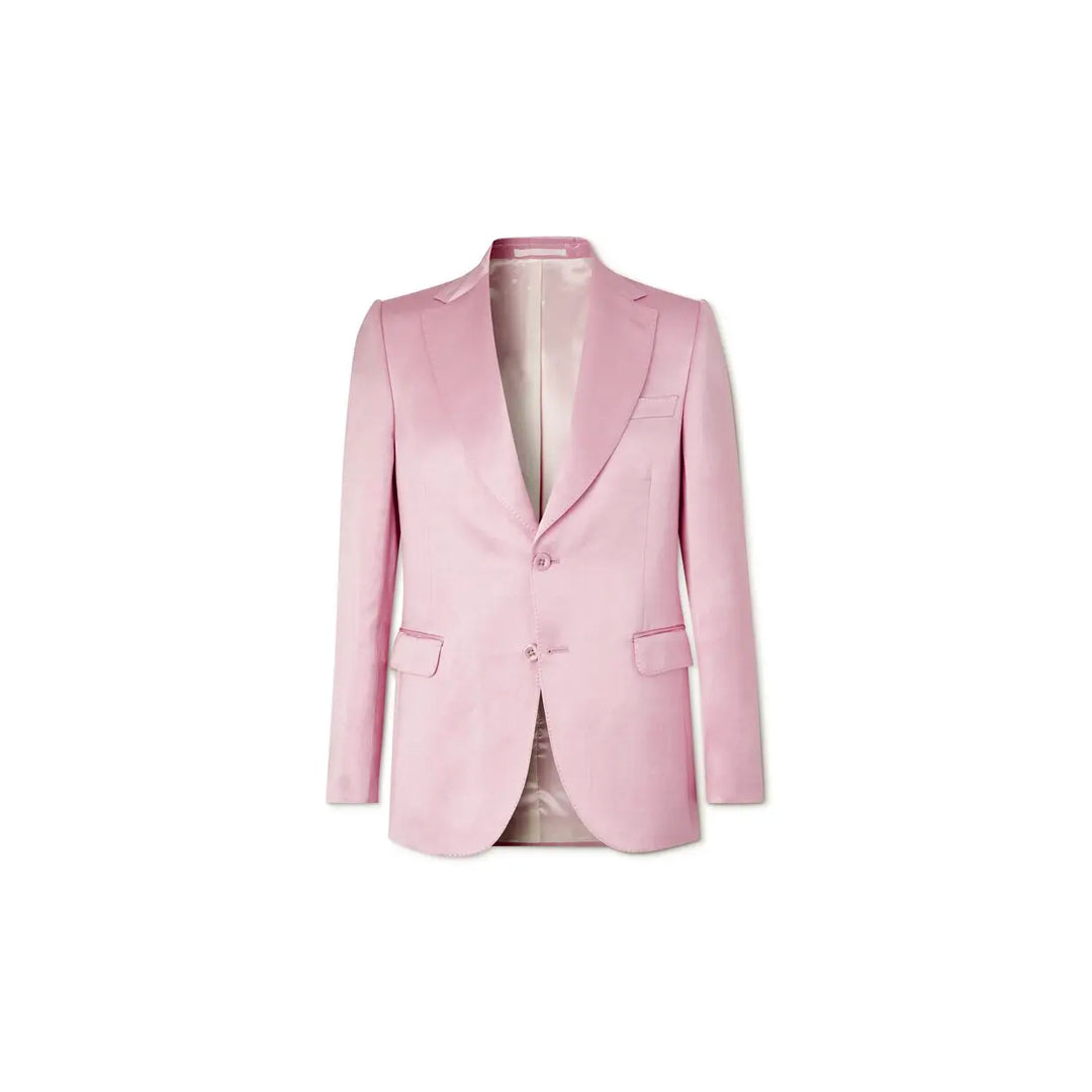 Officine Générale Pink Satin Suit Jacket-NWT