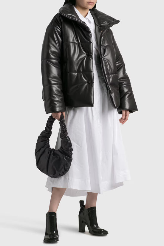 Nanushka Vegan Leather Puffer Coat