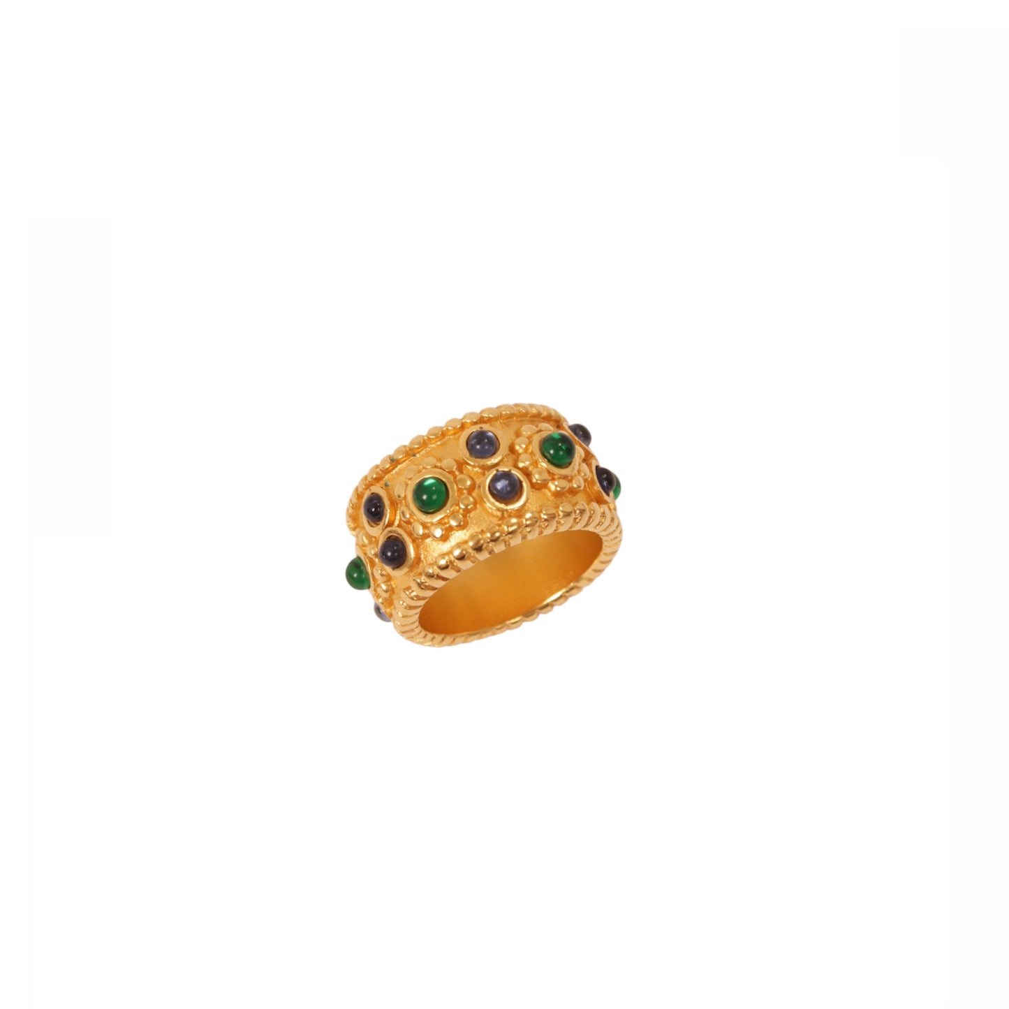 Vintage Monet Gold Gemstone Ring