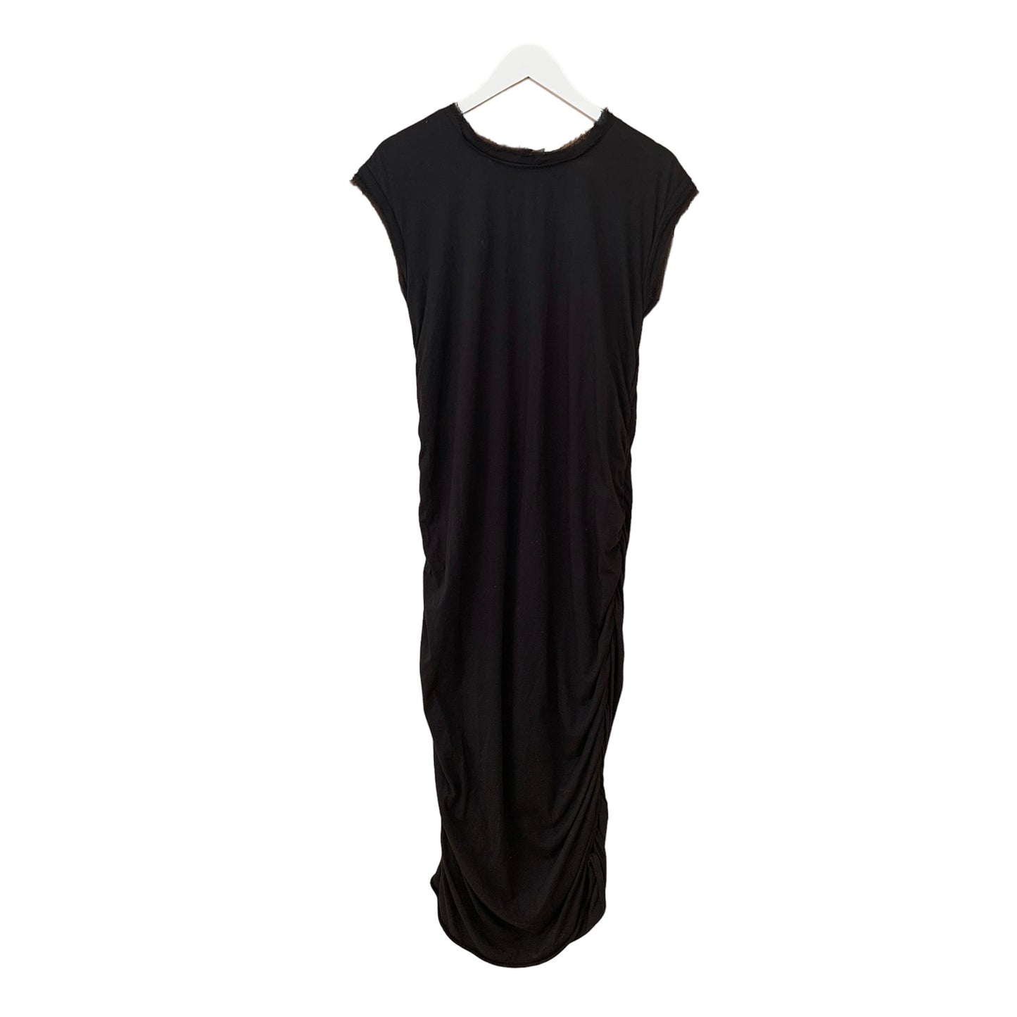 Load image into Gallery viewer, Lanvin Ruched Black Dress
