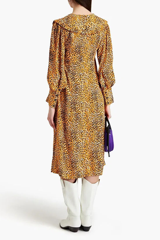 Ganni Leopard Dress - nwt