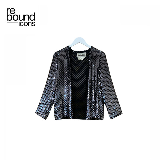 Vintage Bernshaw Silver Sequin Jacket