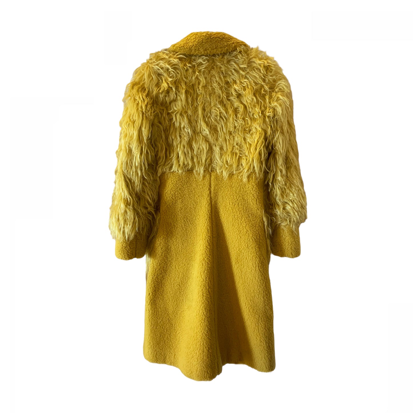 Isa Afren Yellow Shearling Coat