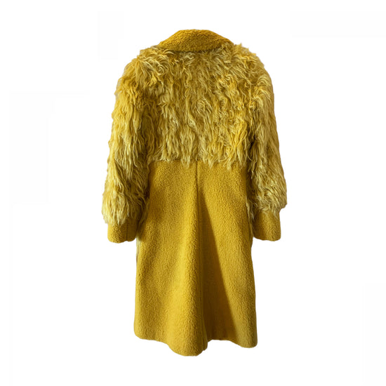 Isa Afren Yellow Shearling Coat