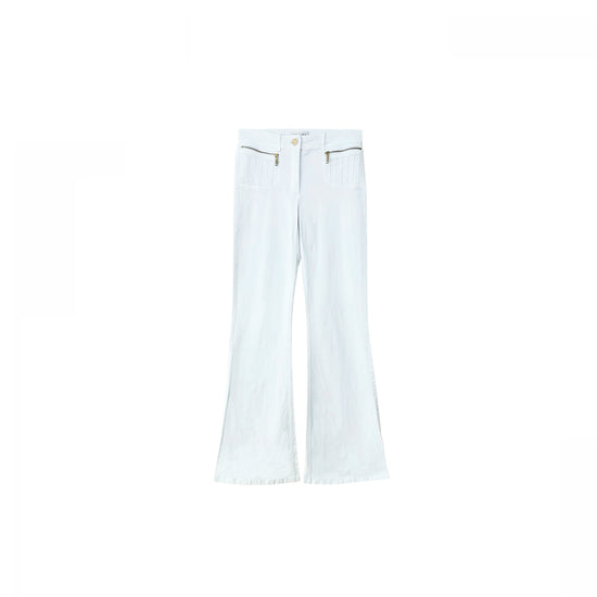 Celine White Flare Leg Trousers (Phoebe Philo Era)