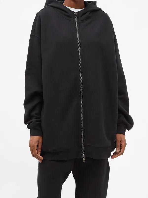 Raey Zip-Up Hooded Sweatshirt
