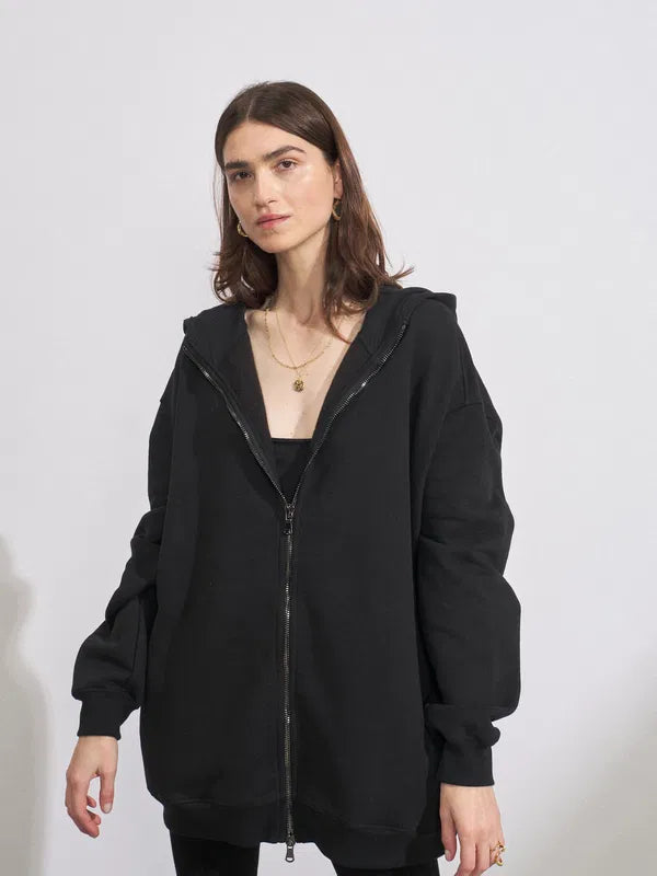 Raey Zip-Up Hooded Sweatshirt