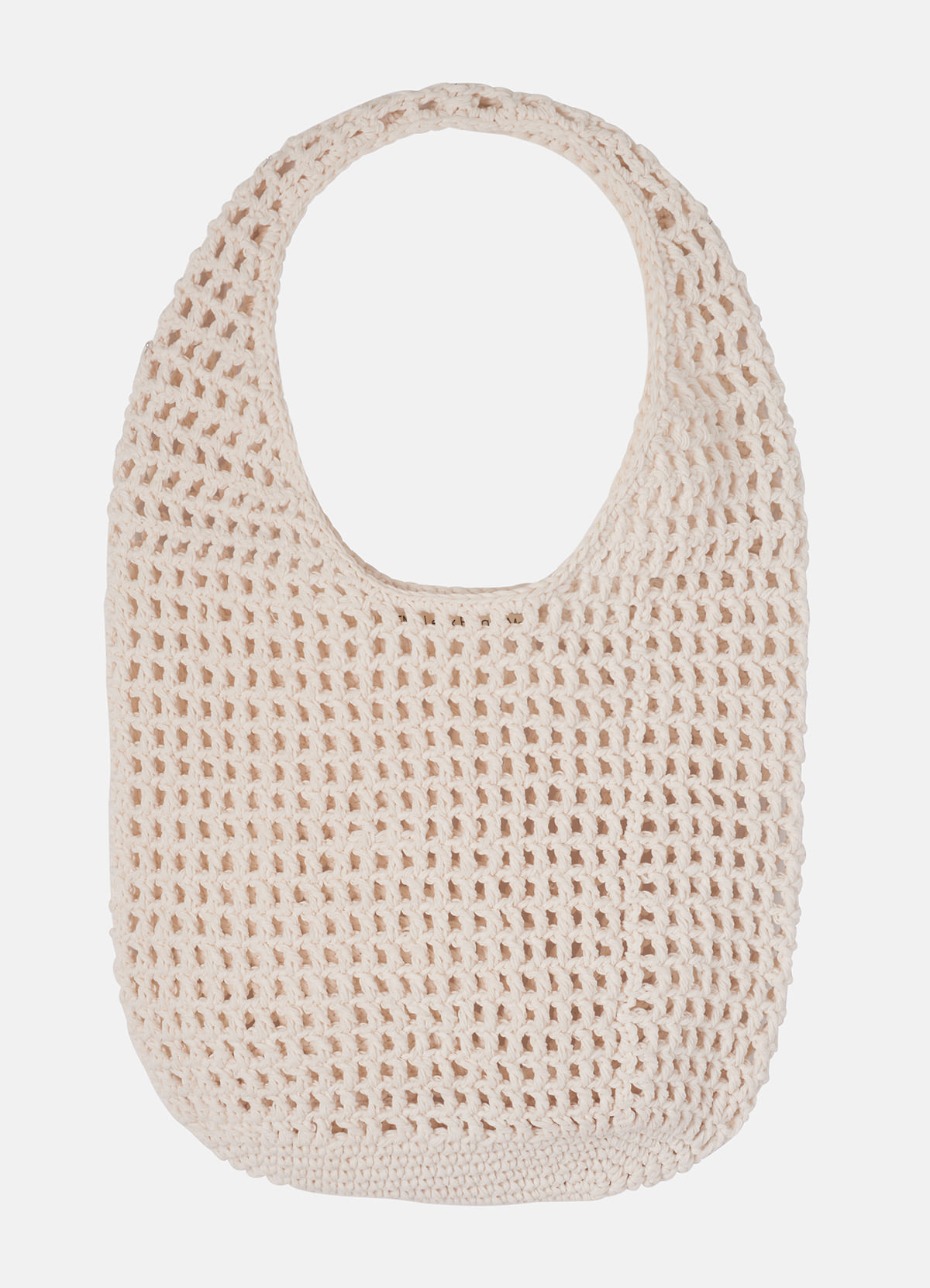 Lexx Finger Marché Ivory Hand Knitted Hobo Bag