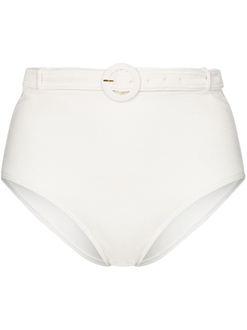 Peony Belted White High Waisted Bikini Set - NWT