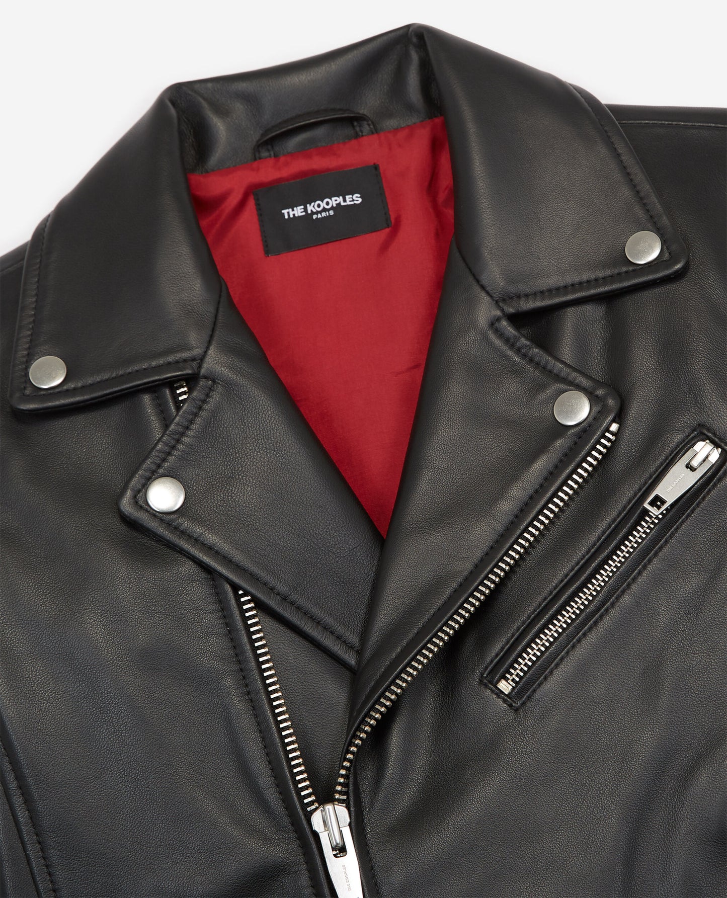 Load image into Gallery viewer, The Kooples Black Leather Biker Jacket
