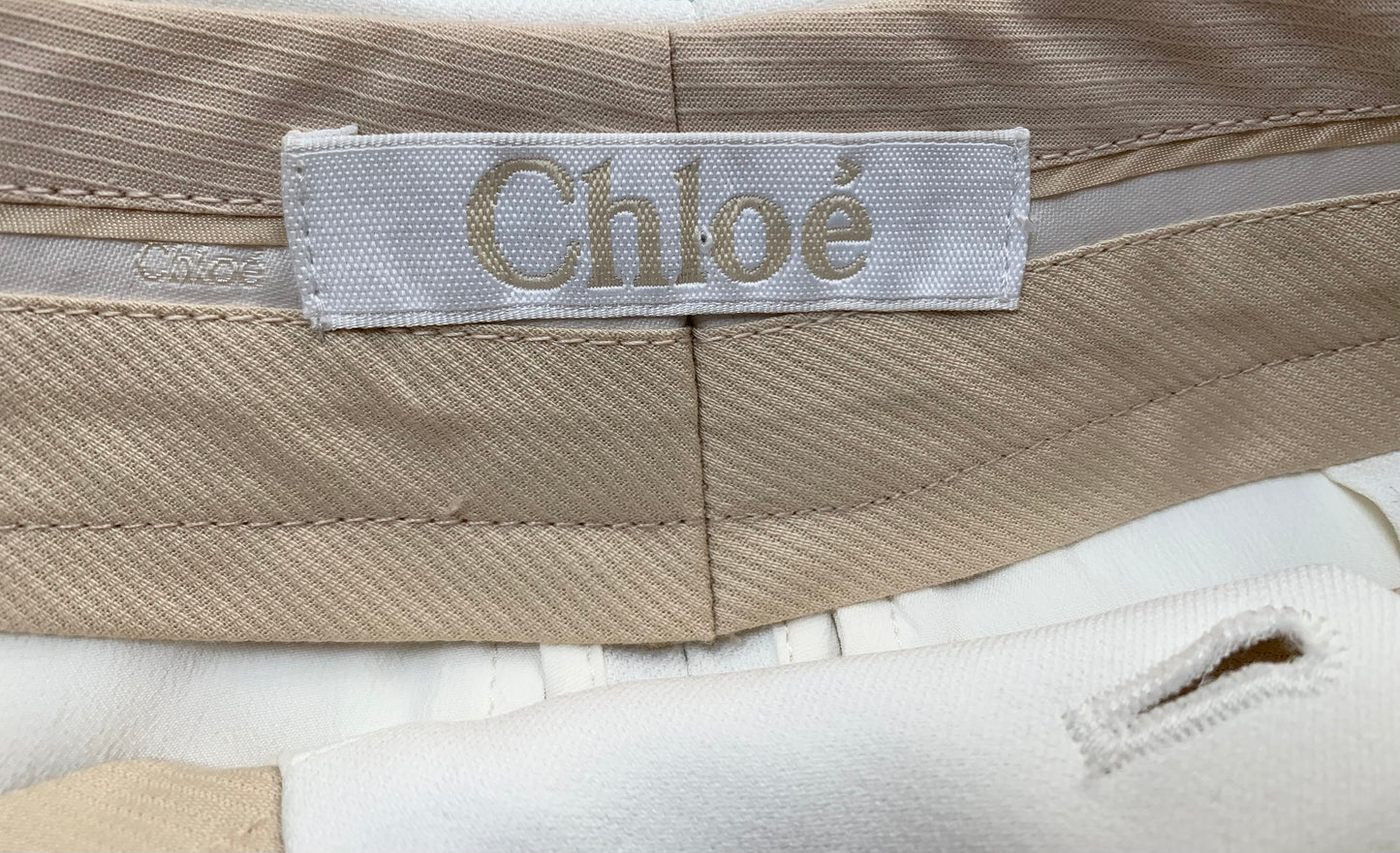 Chloe White Tailored Shorts
