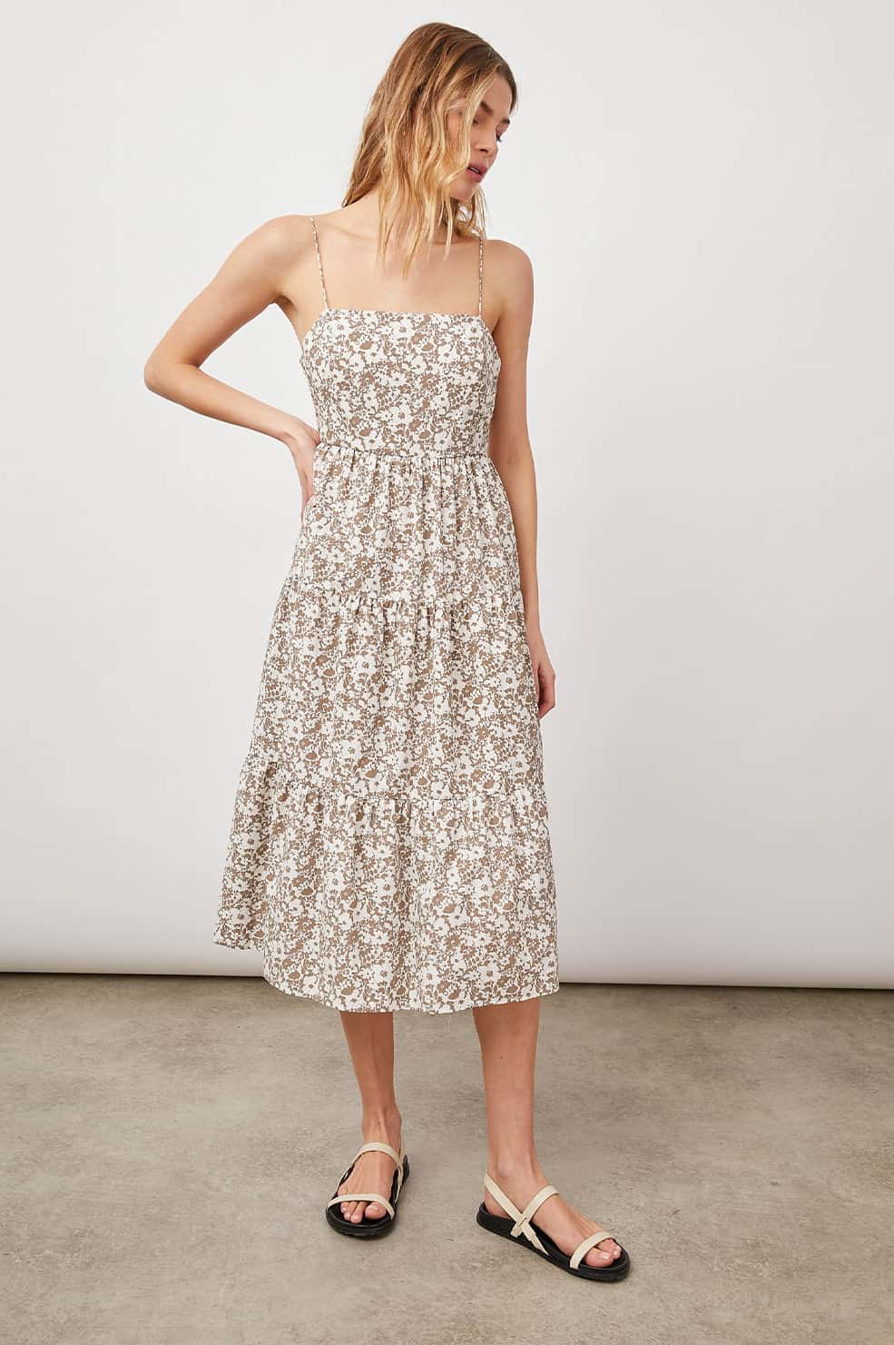 Rails Floral Cotton Strappy Dress - nwt