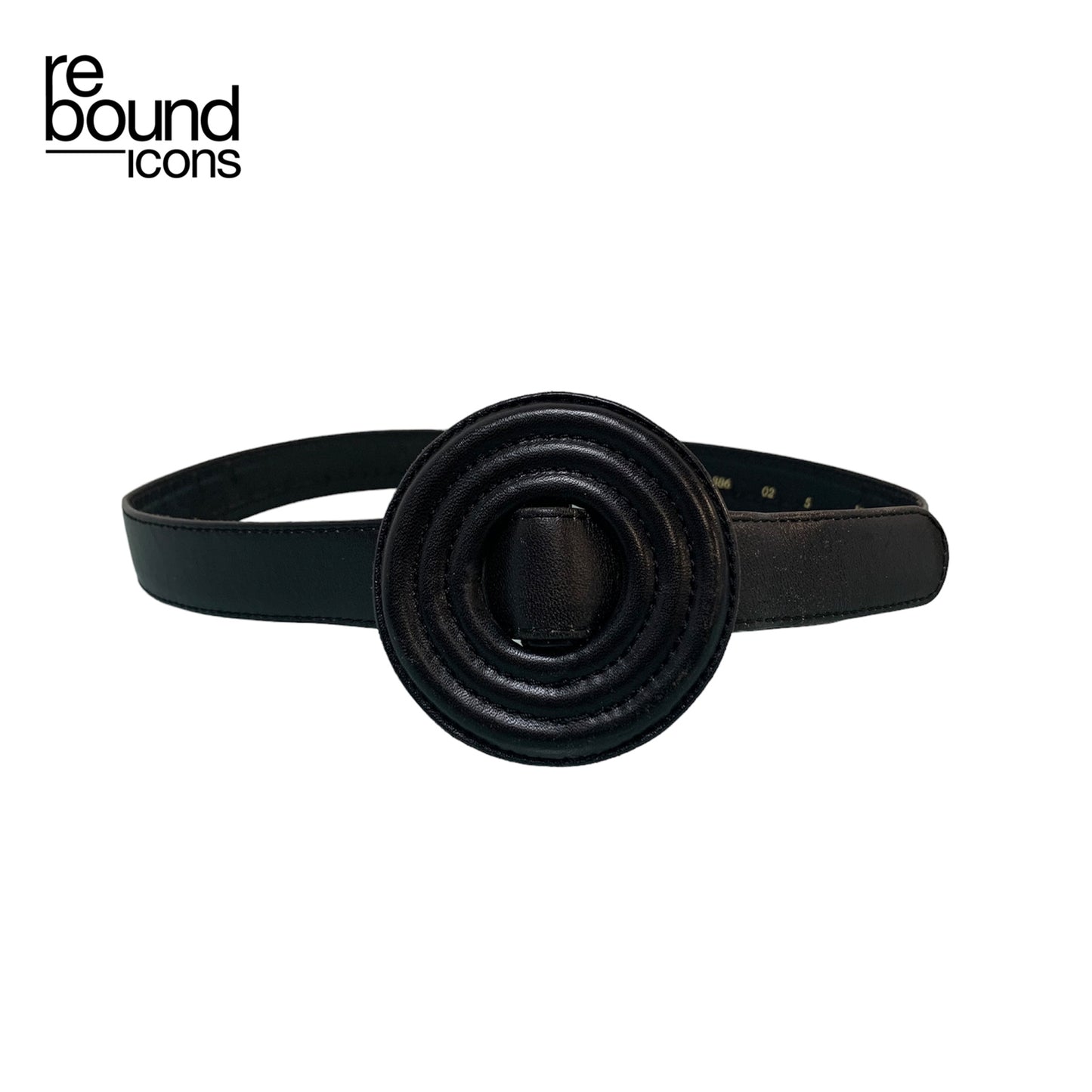 Vintage Yves Saint Laurent Black Leather Belt