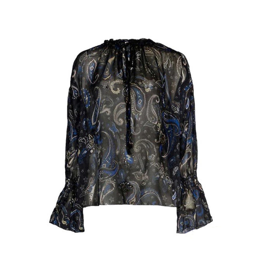 Zadig & Voltaire Paisley Printed Smocked Blouse