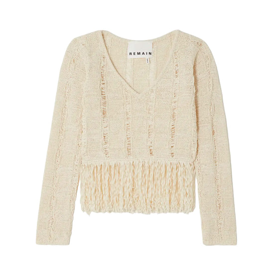 Remain Crochet Fringed Top - NWT