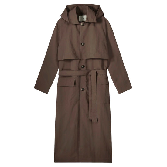 Rohe Brown Hooded Trench Coat - NWT