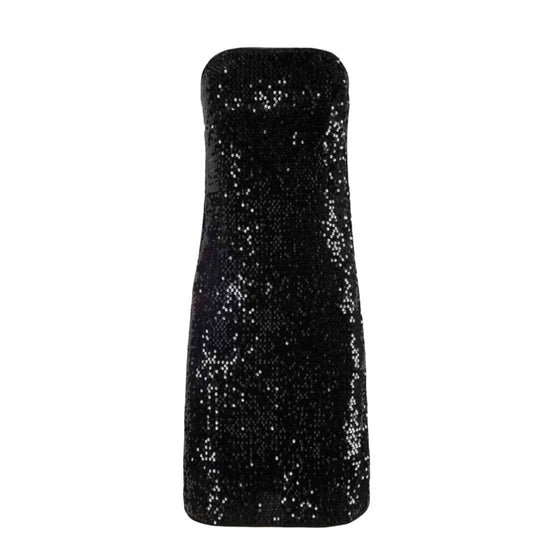 Load image into Gallery viewer, Zadig and Voltaire Black Sequin Strapless Dress

