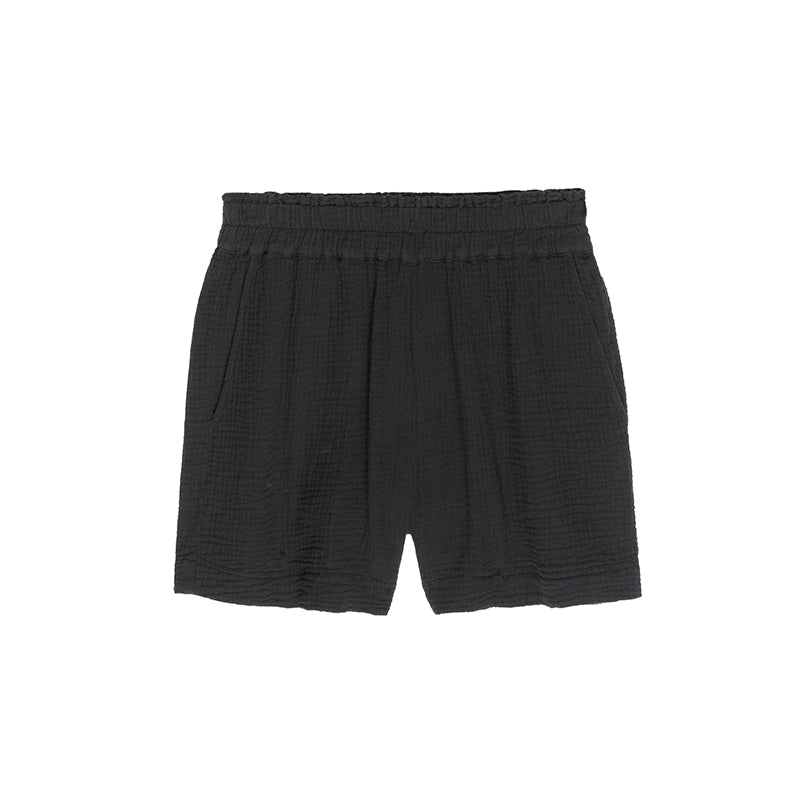 Load image into Gallery viewer, Rails Black Cotton Shorts
