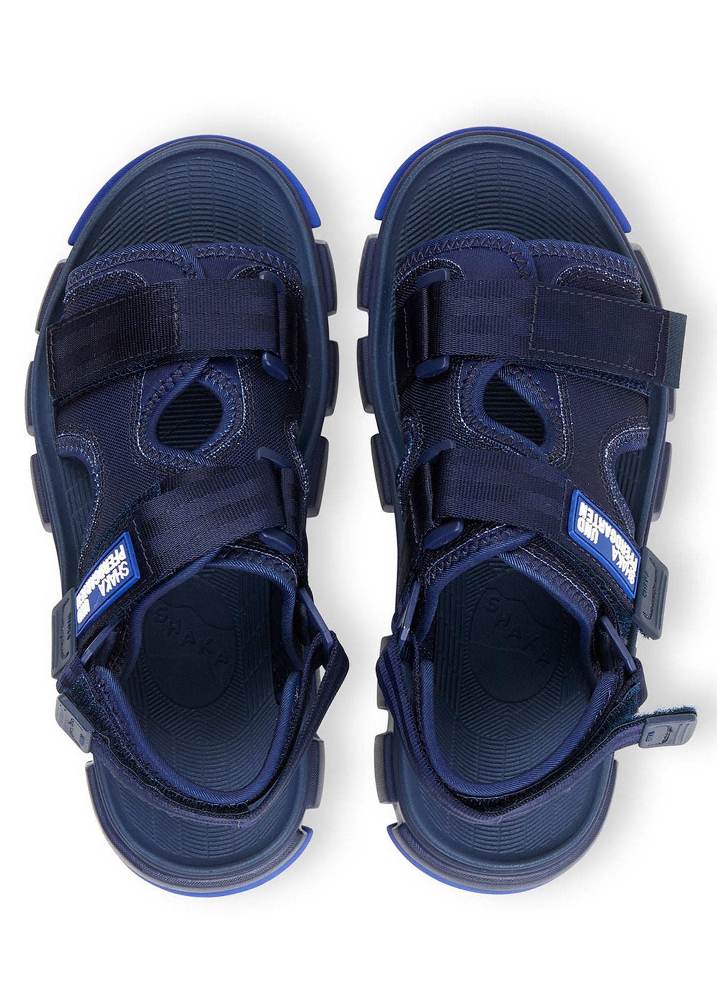 Load image into Gallery viewer, Shaka Und Pferdgarten Blue &amp;#39;Chill Out SF&amp;#39; Sandals-NWT
