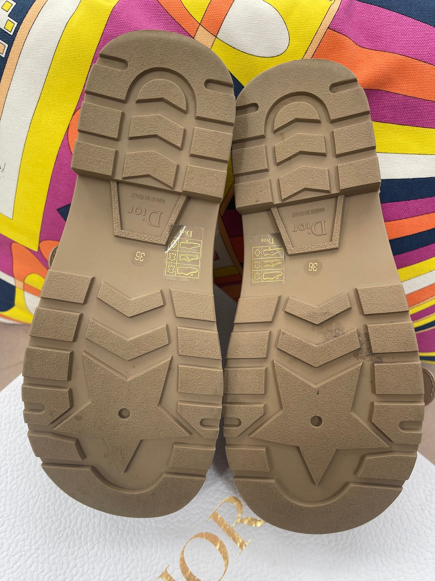 Dior Diorquake Shearling Lined Strap Sandals-NIB
