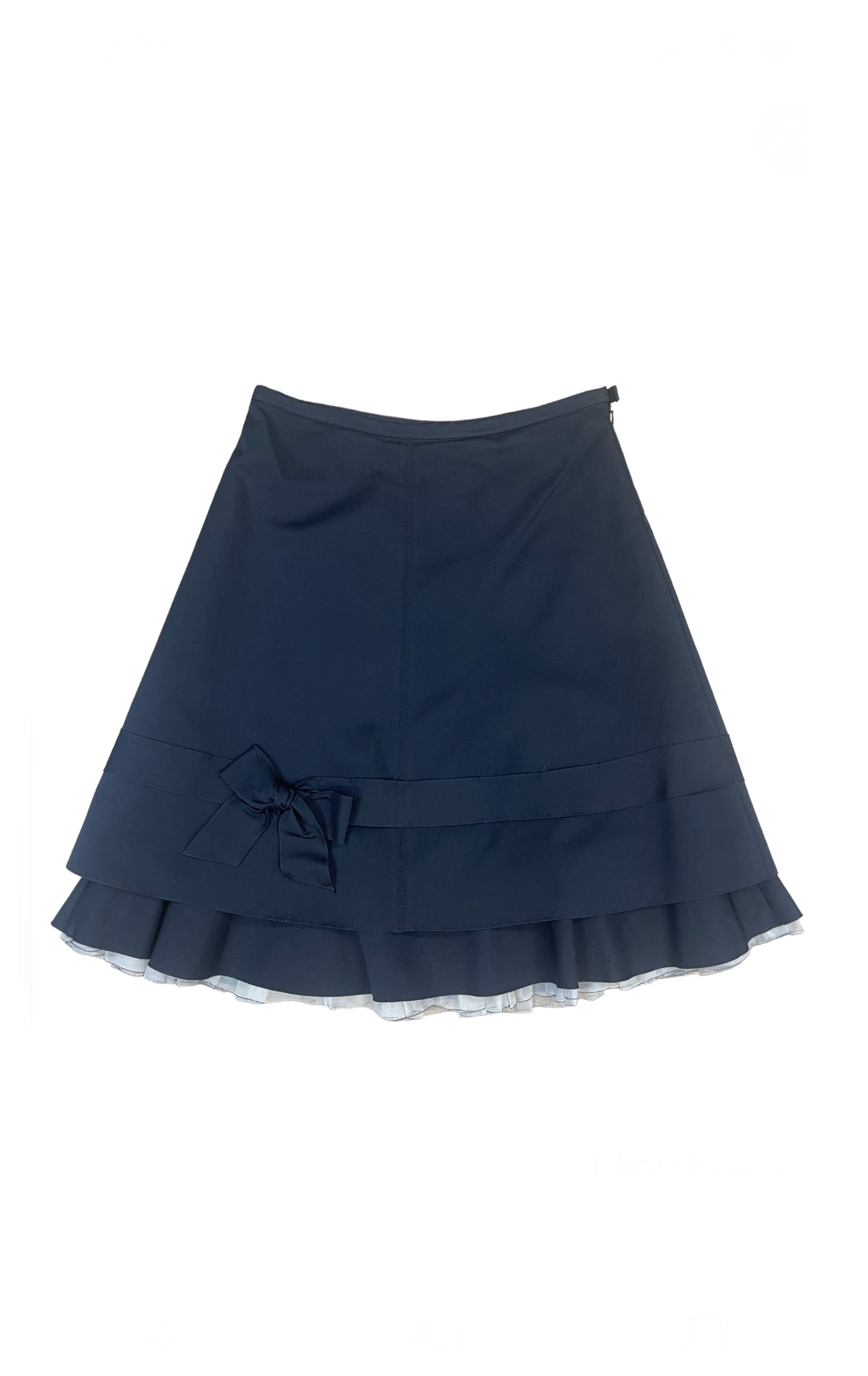 Vintage Prada Black Bow Skirt