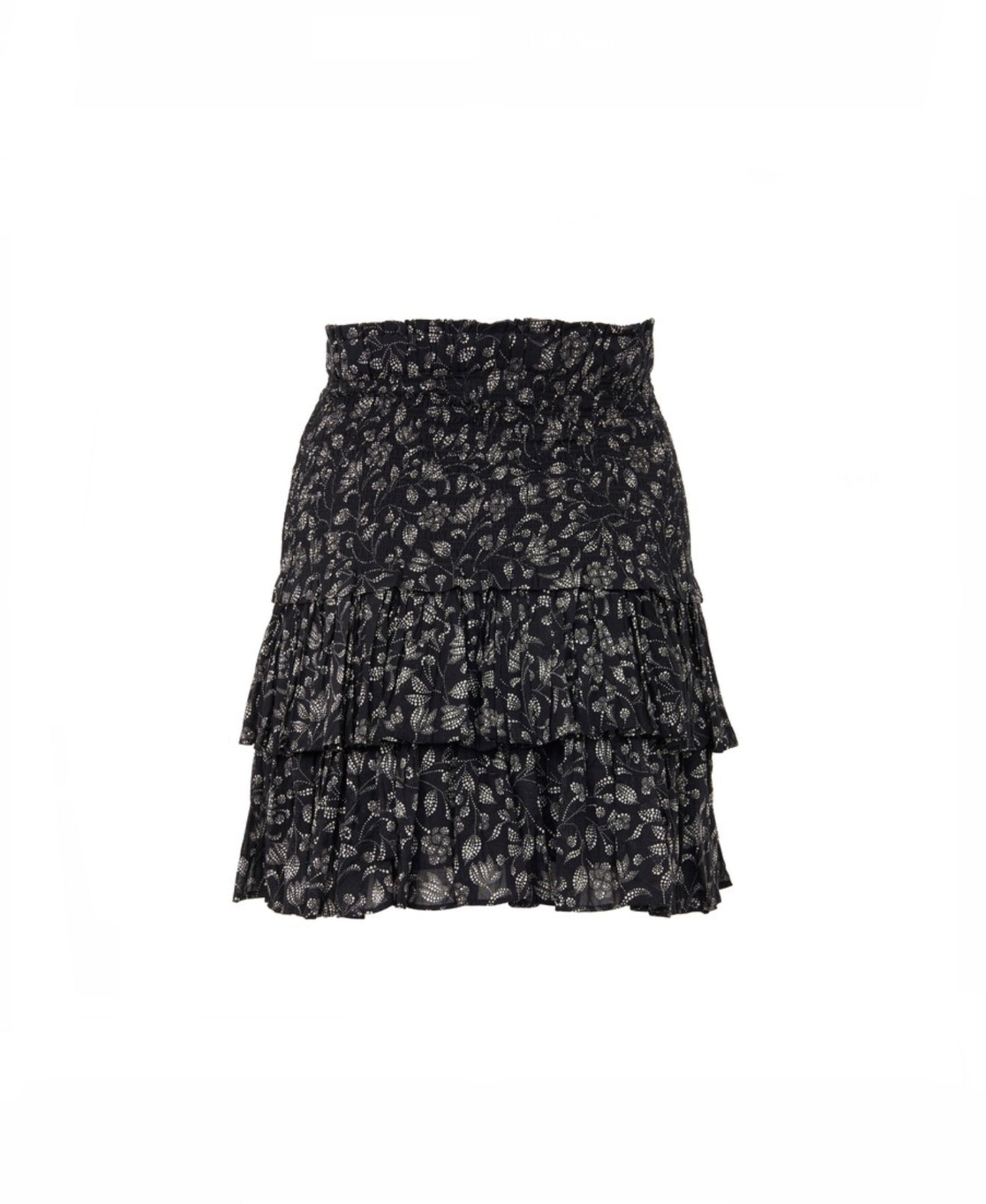 Isabel Marant Black White Floral Skirt