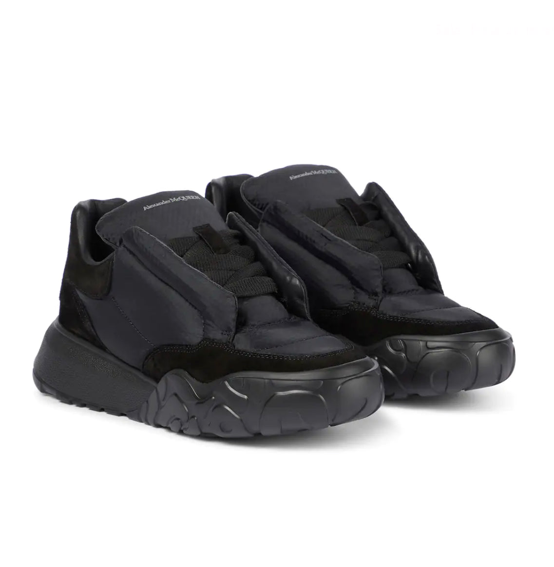 Load image into Gallery viewer, Alexander McQueen Black Puff Trainers
