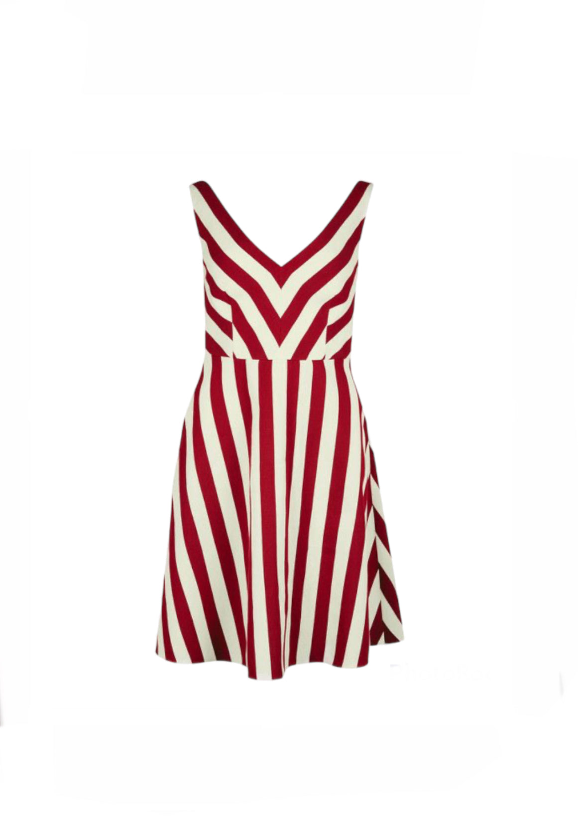 Valentino Red Striped Dress