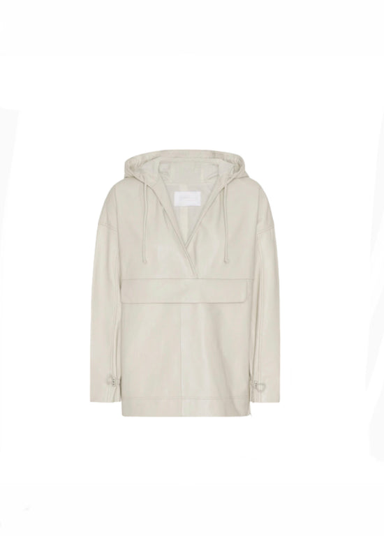 Load image into Gallery viewer, 2nd Day Cream Leather Hoody - current season
