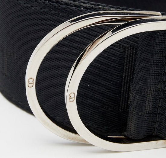Dior Nylon and Leather Logo Belt