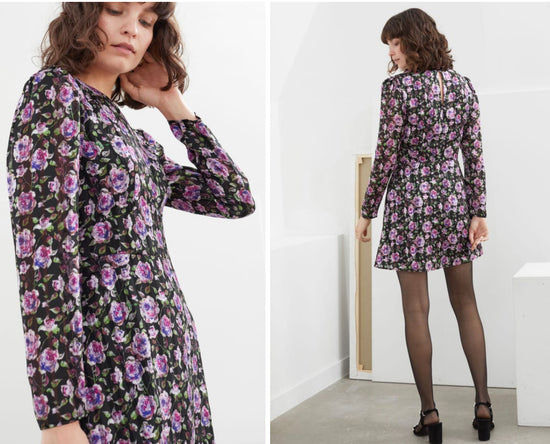 & Other Stories Rose Print Dress