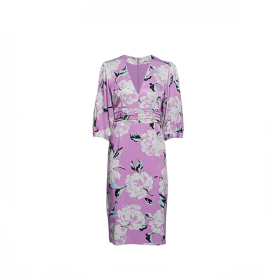 Load image into Gallery viewer, Gestuz Lilac Floral Dress - nwt
