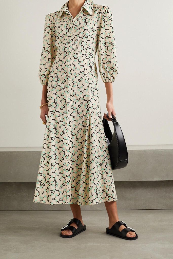 Rixo Floral Shirt Dress - nwt