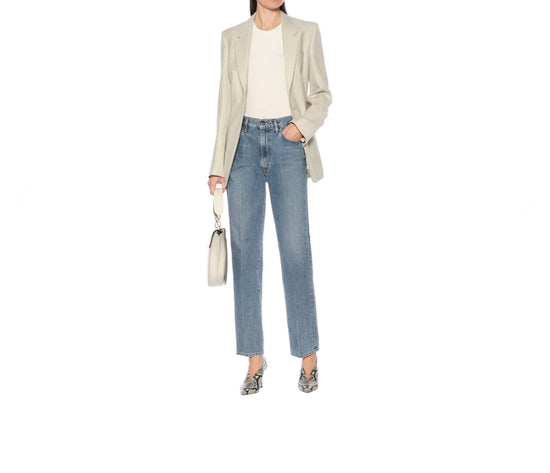 Goldsign High Rise Straight Jeans