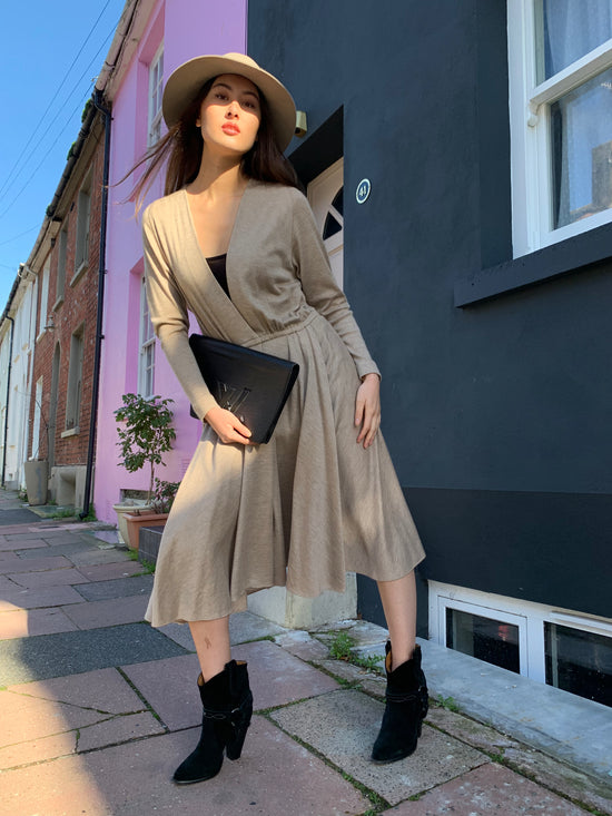 Vintage Donna Karan Cashmere Wrap Dress