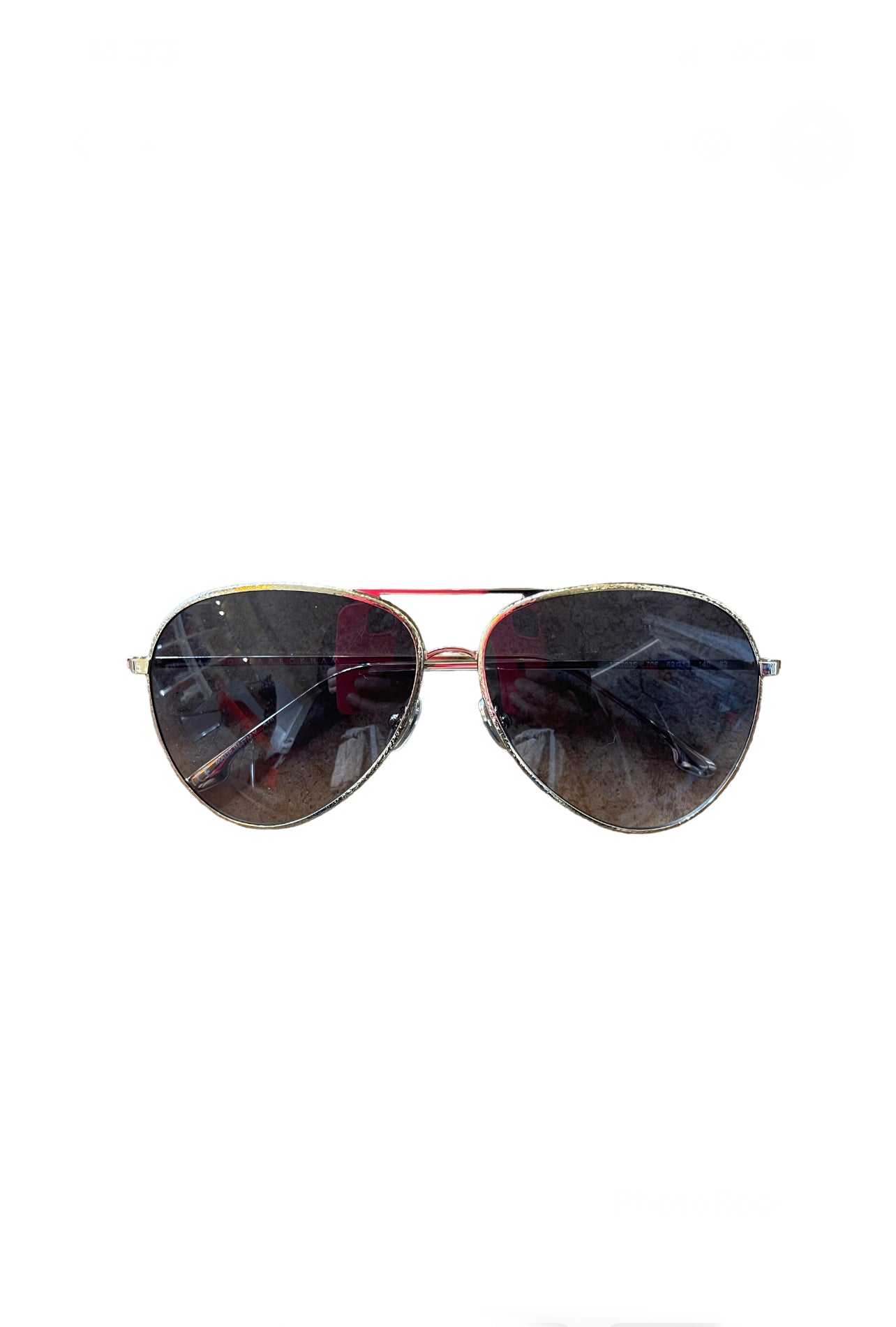 Victoria Beckham Gold Aviator Sunglasses