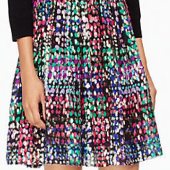 Load image into Gallery viewer, Kate Spade Metallic Rainbow Skirt

