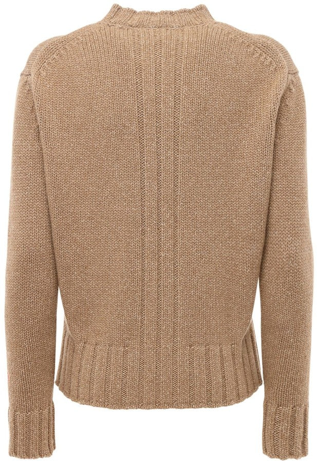 Victoria Beckham Wool & Cashmere Knit Crewneck Sweater